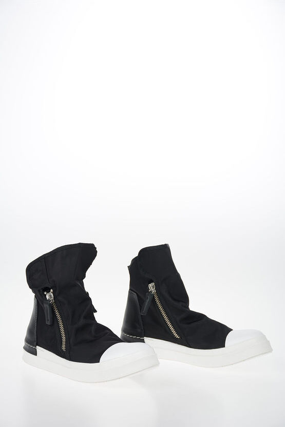 Cinzia Araia Fabric Zip Closure SKIN High Top Sneakers Größe 43