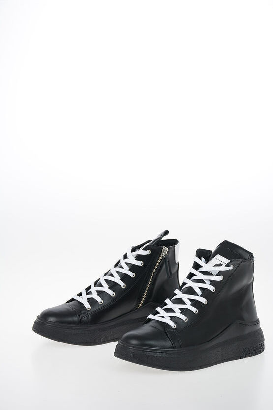 Cinzia Araia Leather ARAIA 74 High Top Sneakers Größe 42