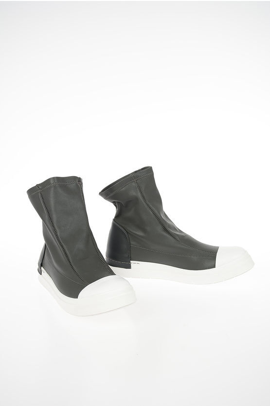 Cinzia Araia Leather High-Top Sneakers Größe 45