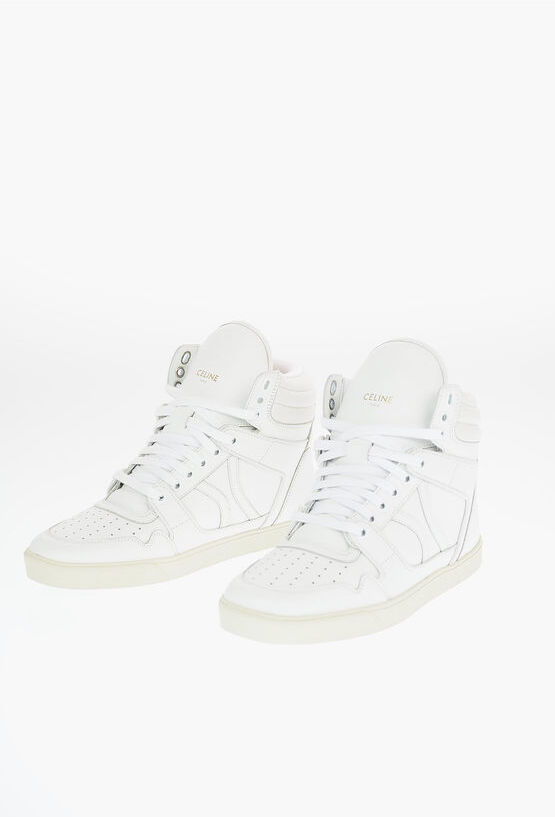 Celine Soft Leather BREAK MID Lace Up Sneakers Größe 40