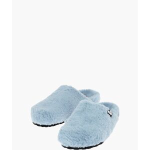 Moschino LOVE Solid Color Faux Fur Clogs Größe 37