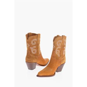 Sonora Suede PERLA 60 Wester Boots with Embroidery 8cm Größe 36