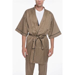 Amiri Viscose-satin POKER CHIP Robe Coat with Belt Größe M