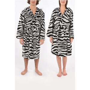 Roberto Cavalli HOME zebra patterned cotton bathrobe with hood Größe XXL/XXXL