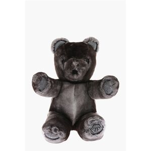 Philipp Plein Real Fur Teddy Bear 40 Soft Toy with Rhinestone Embellished Größe Unic