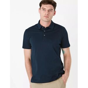 Marks & Spencer Poloshirt aus Baumwolle - Navy - XXXL - Standardgröße