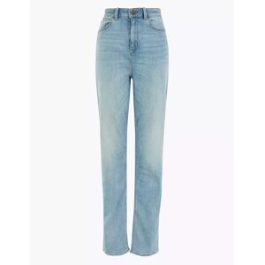 Marks & Spencer Hoch geschnittene Jeans „Sophia“ mit gerader Passform - Blau - EU 52 - Kurz