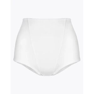 Marks & Spencer Hoch geschnittene klassische Unterhose mit starkem Halt - Weiß - 89-91cm