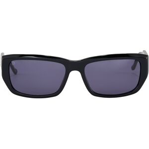 TOM TAILOR DENIM Damen Rechteckige Sonnenbrille, schwarz, Gr. ONESIZE