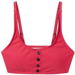 TOM TAILOR Damen Bikinitop mit Zierknöpfen, rosa, Uni, Gr. 38