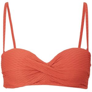 TOM TAILOR Damen Schlichtes Bandeau-Bikinitop, rot, Gr. 42C