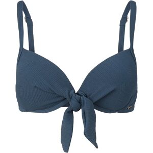 TOM TAILOR Damen Push-Up Bikinitop mit Knotendetail, blau, Gr. 42C