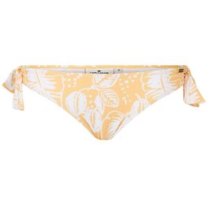 TOM TAILOR Damen Gemusterter Bikini Slip mit Bändern, gelb, Muster, Gr. 36