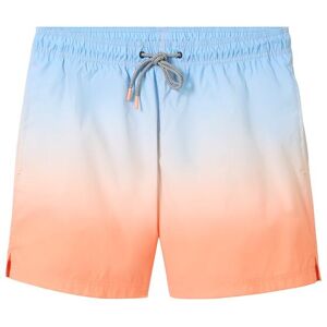 TOM TAILOR DENIM Herren Stretch-Badeshorts, orange, Farbverlauf / Dip-Dye, Gr. XL