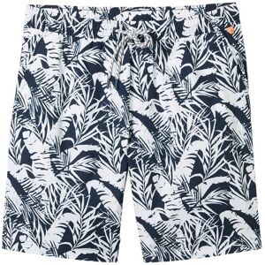 TOM TAILOR Herren Badeshorts mit Allover-Print, blau, Allover Print, Gr. S