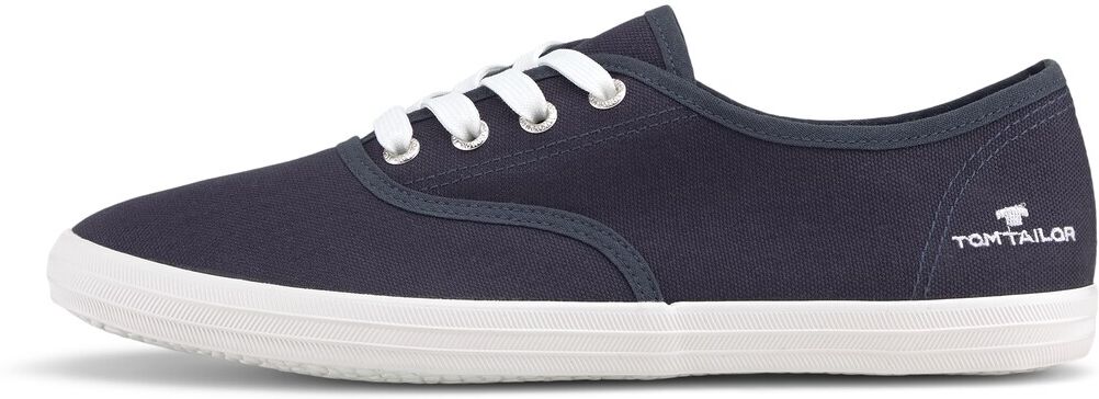 TOM TAILOR Damen schlichte Stoffsneaker, marine, Gr.36