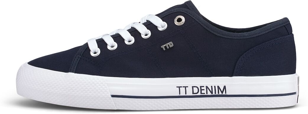 TOM TAILOR DENIM Damen schlichter Sneaker, marine, Gr.39