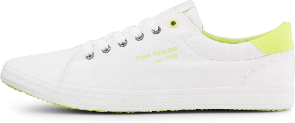 TOM TAILOR Herren Sneaker mit Farb-Details, weiß, Gr.42