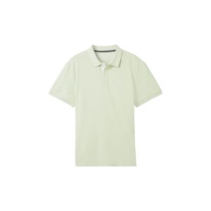 TOM TAILOR Herren Basic Polo Shirt, grün, Uni, Gr. M