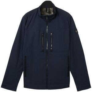 TOM TAILOR Herren Ripstop Übergangsjacke, blau, Uni, Gr. M