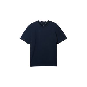 TOM TAILOR Herren COOLMAX® Basic T-Shirt, blau, Uni, Gr. XXL