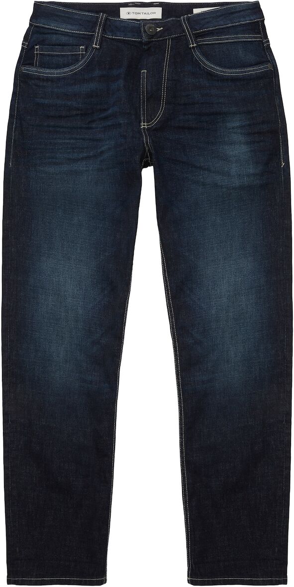 TOM TAILOR Herren Trad Relaxed Jeans, blau, Melange Optik, Gr. 33/36