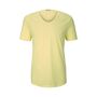 TOM TAILOR DENIM Herren strukturiertes T-Shirt, gelb, Gr.L