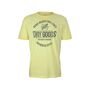 TOM TAILOR Herren T-Shirt mit Print, gelb, Gr.S