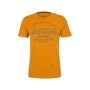 TOM TAILOR Herren Print T-Shirt mit Bio-Baumwolle, gelb, Gr.L