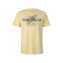 TOM TAILOR Herren T-Shirt mit Print, gelb, Gr.M