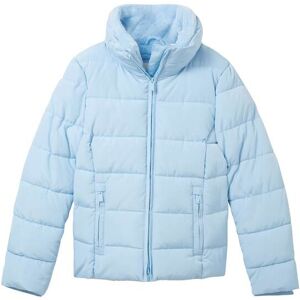 TOM TAILOR Damen Puffer-Jacke mit Stehkragen, blau, Uni, Gr. XXL