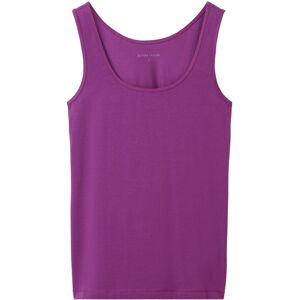 TOM TAILOR Damen Basic Top, lila, Uni, Gr. XL