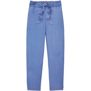 TOM TAILOR DENIM Damen Paperbag Hose, blau, Uni, Gr. XXL