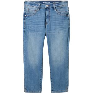 TOM TAILOR Damen Kate Caprijeans, blau, Uni, Gr. 33