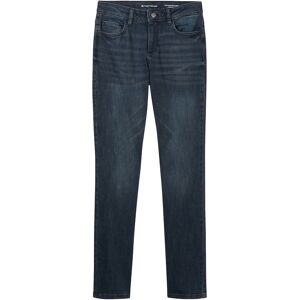 TOM TAILOR Damen Alexa Straight Jeans, blau, Uni, Gr. 25/30