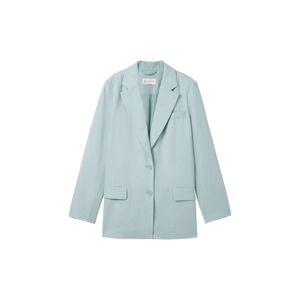 TOM TAILOR Damen Loose Fit Blazer, blau, Uni, Gr. 40