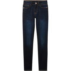 TOM TAILOR Damen 3 Sizes in 1 - Kate Skinny Jeans, blau, Uni, Gr. XL/34