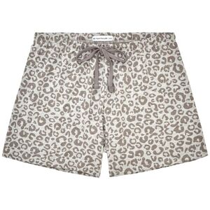 TOM TAILOR Damen Pyjama Shorts mit Animalprint, grau, Animalprint, Gr. S/36