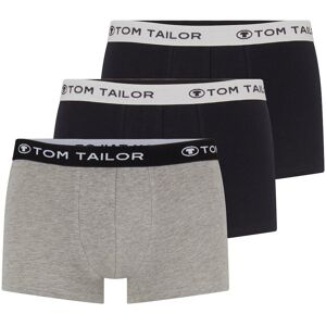 TOM TAILOR Herren Hip-Pants im Dreierpack, grau, Logo Print, Gr. S/4