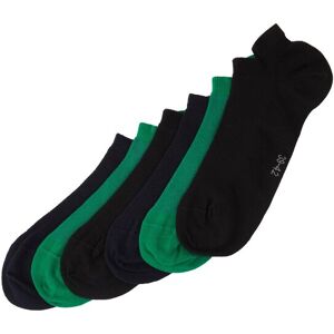 TOM TAILOR Herren Sneakersocken im 6er-Pack, blau, Uni, Gr. 43-46