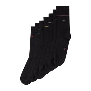 TOM TAILOR Herren Socken in einer 7-Tage-Box, schwarz, Uni, Gr. 35-38