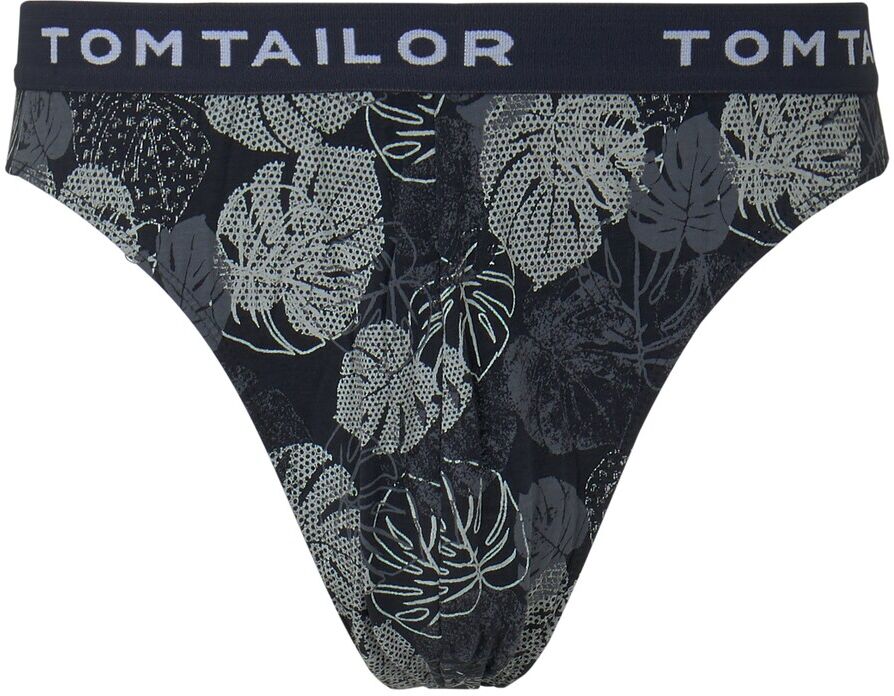 TOM TAILOR Herren Gemusterter Slip, blau, Gr.M/5