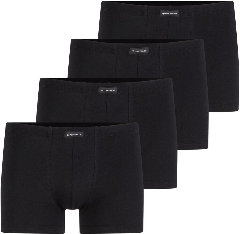 TOM TAILOR Herren Hip-Pants im Viererpack, schwarz, Gr.M/5