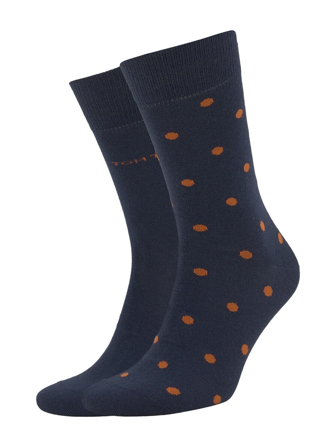 TOM TAILOR Herren Gepunktete Socken im Doppelpack, marine, Gr.39-42