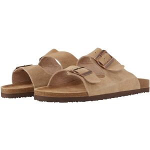 TOM TAILOR Herren Leder-Sandalen, beige, Uni, Gr. 42