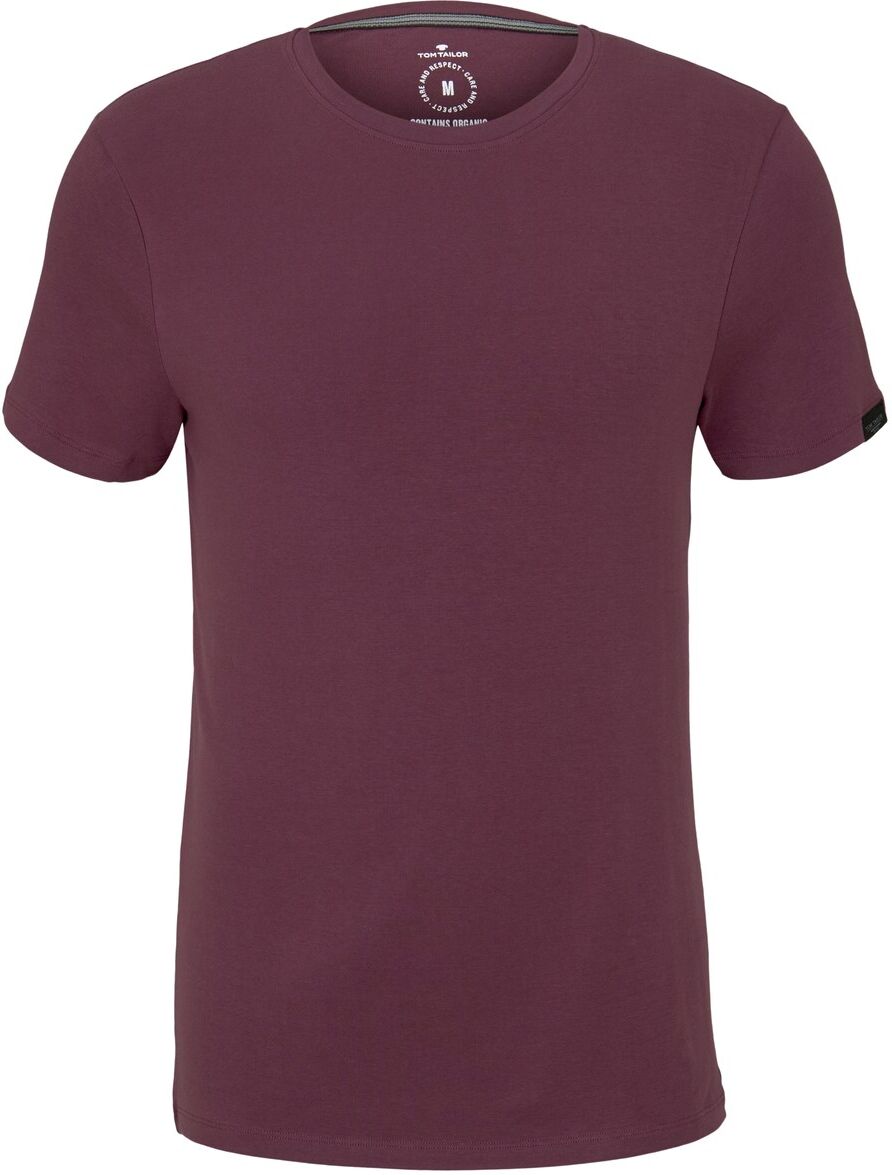 TOM TAILOR Herren Basic T-Shirt, lila, Gr.XXL