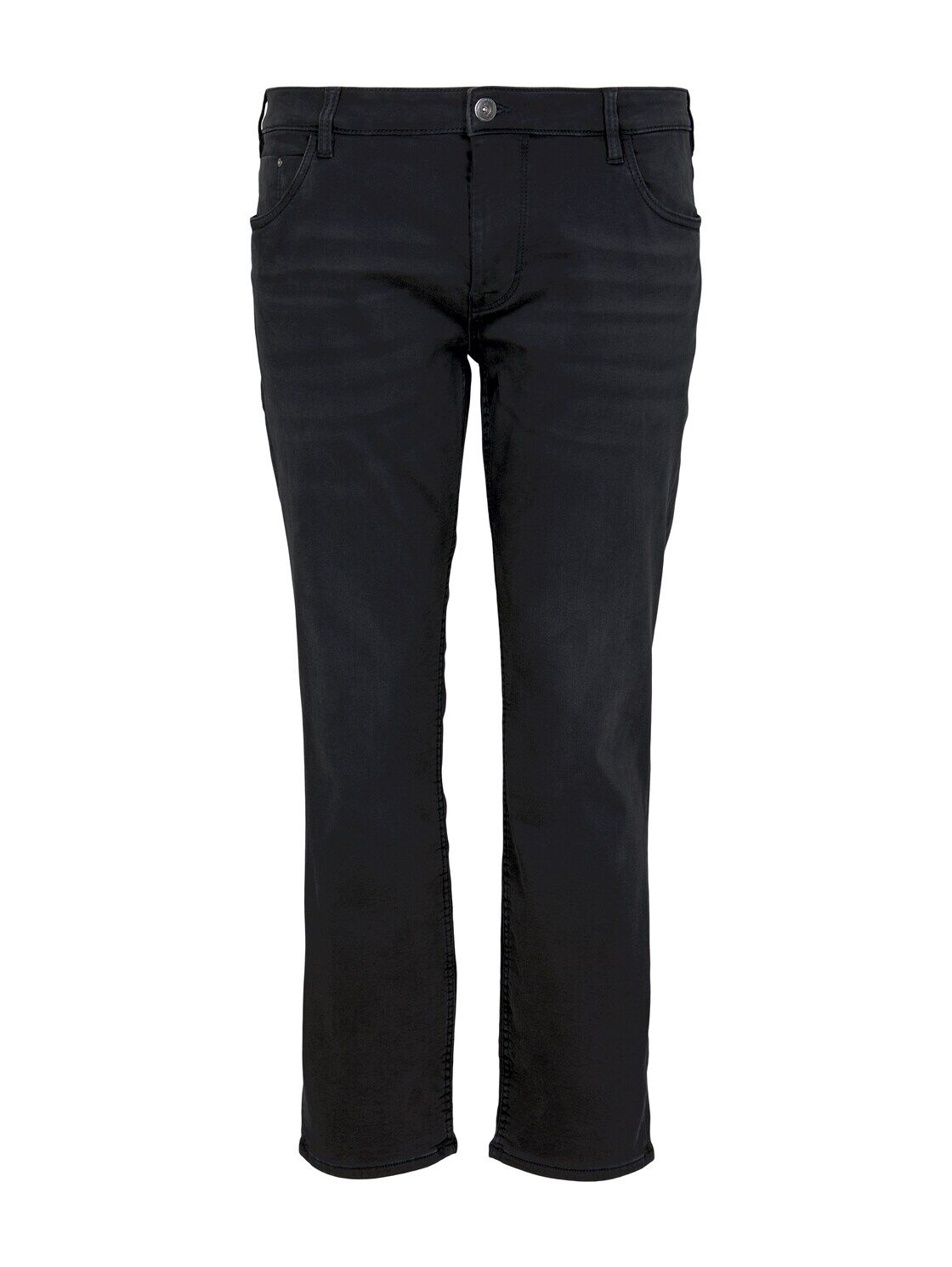 TOM TAILOR Herren Slim Fit Jeans mit leichter Waschung, schwarz, Gr.48/34