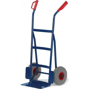 Rollcart Sackkarre -965- mit nach hinten gewölbtem Flacheisen an Schaufel 1200mm hoch Luftbereifung