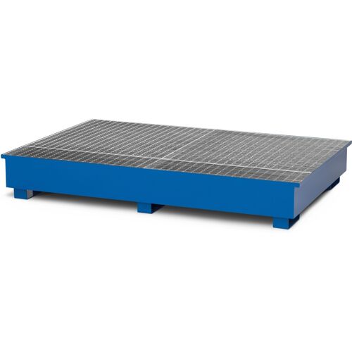 R+R Industrietechnik RR Industrietechnik Typ RTA-2 Auffangwannen für IBC aus Stahl mit Abfüllbereich RAL 5010 enzianblau