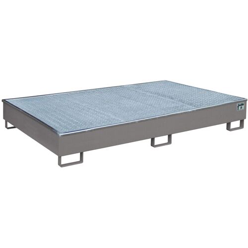 Bauer Regalwanne mit PE-Einsatz RW-GR 2200-2 PE, lackiert, Mausgrau